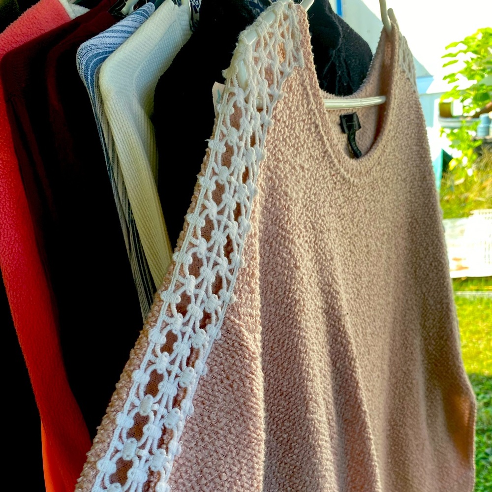 Jessica Simpson Hi-lo quarter sleeve sweater